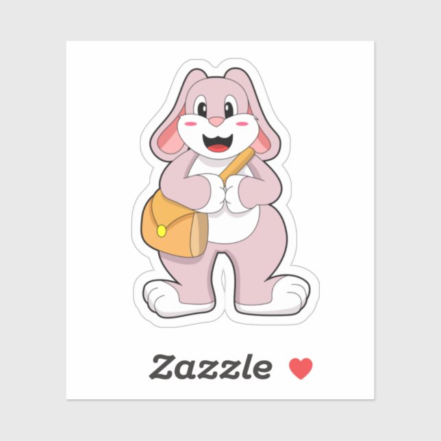 Rabbit as Hiker with Bag (Sheet)
