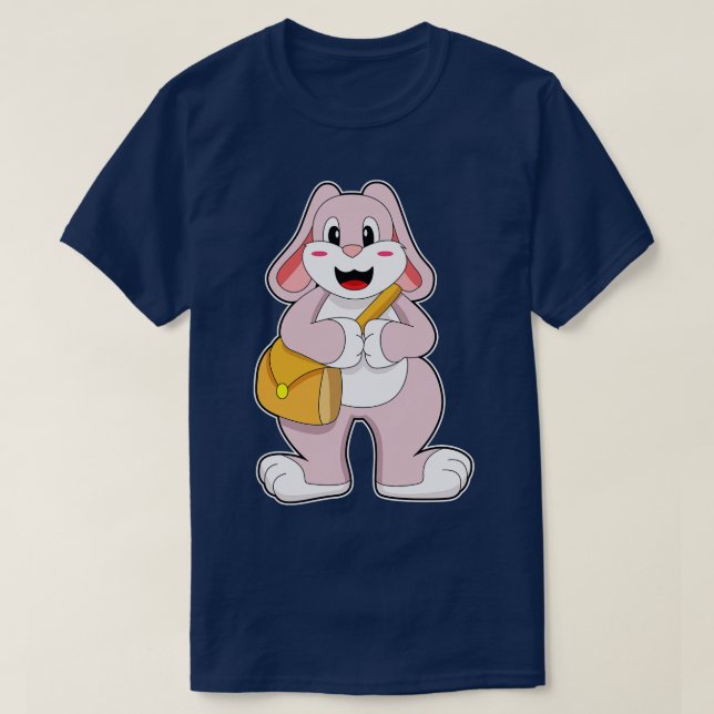 Rabbit as Hiker with Bag T-Shirt (Design Front)
