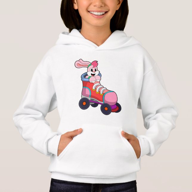 Rabbit as Inline Skater with Inline Skates (Front)