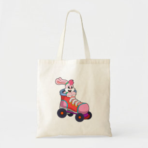 Rabbit as Inline Skater with Inline Skates Tote Bag