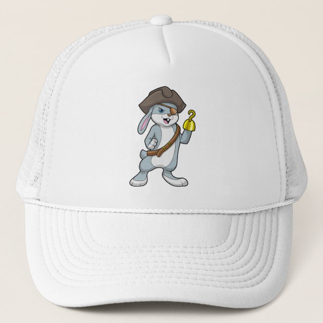 Rabbit as Pirate with Hook hand & Pirate hat (Front)