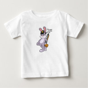 Rabbit as Police officer with Police hat Baby T-Shirt