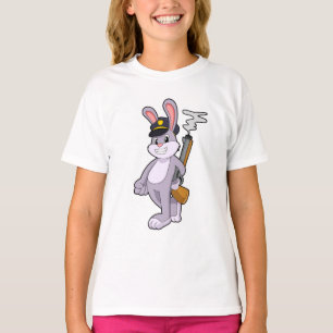 Rabbit as Police officer with Police hat T-Shirt