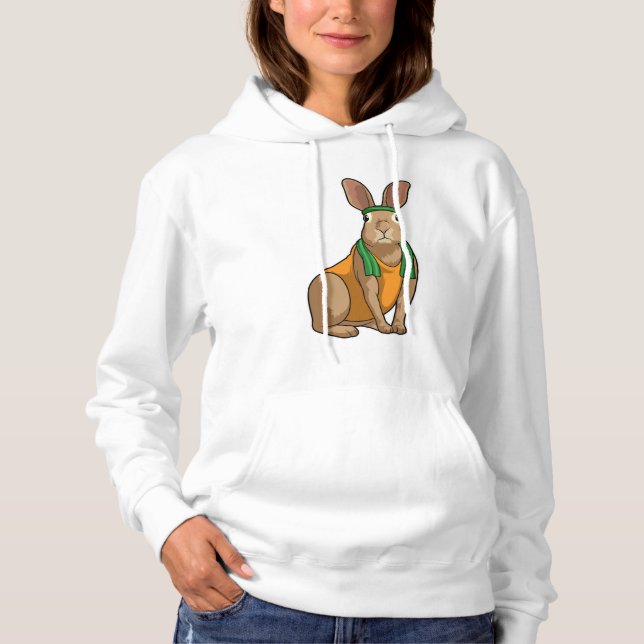 Rabbit as Runner with Towel Hoodie (Front)