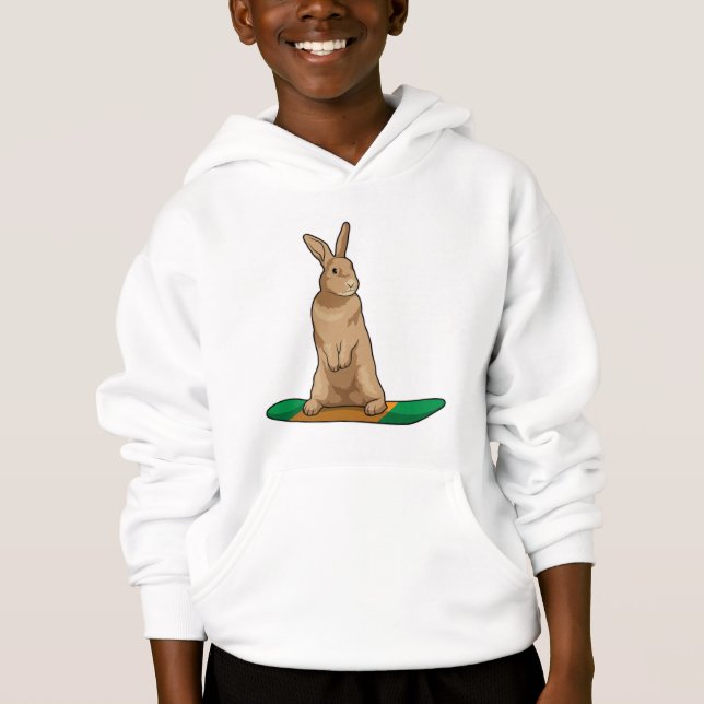 Rabbit as Snowboarder with Snowboard (Front)