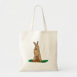 Rabbit as Snowboarder with Snowboard Tote Bag