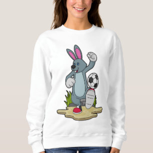Rabbit as Soccer player with Soccer Sweatshirt