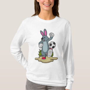 Rabbit as Soccer player with Soccer T-Shirt