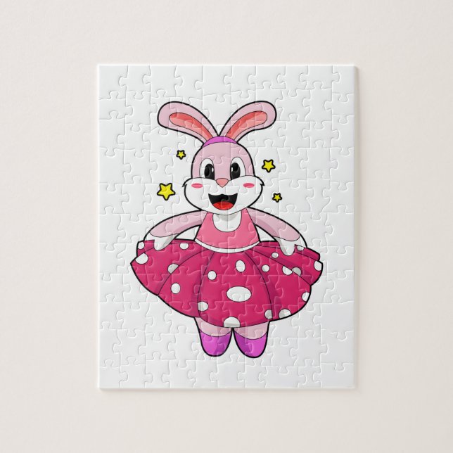 Rabbit at Ballet Dance Jigsaw Puzzle (Vertical)