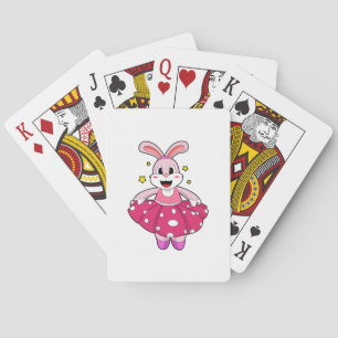 Rabbit at Ballet Dance Playing Cards