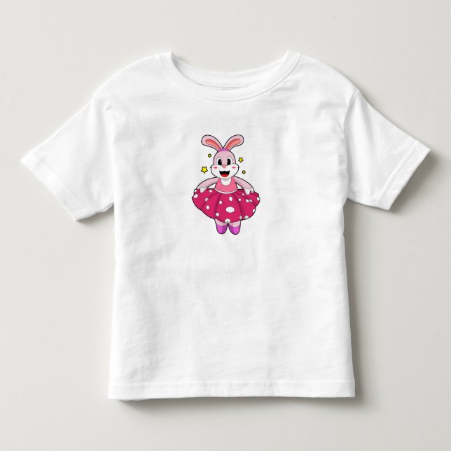 Rabbit at Ballet Dance Toddler T-shirt (Front)