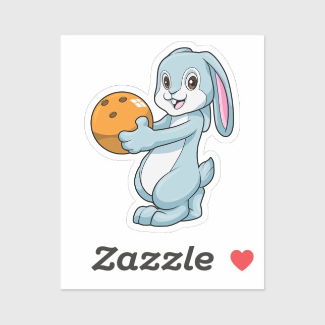 Rabbit at Bowling with Bowling ball (Sheet)