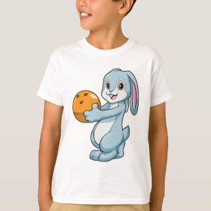 Rabbit at Bowling with Bowling ball T-Shirt
