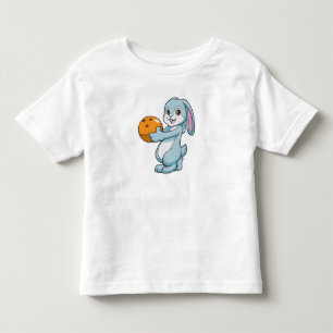 Rabbit at Bowling with Bowling ball Toddler T-shirt