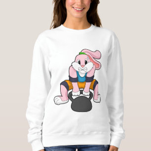 Rabbit at Fitness with Dumbbell.PNG Sweatshirt
