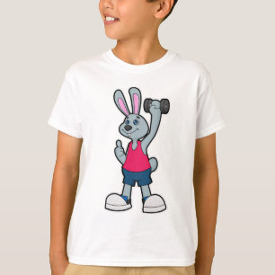Rabbit at Fitness with Dumbbell T-Shirt