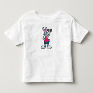 Rabbit at Fitness with Dumbbell Toddler T-shirt