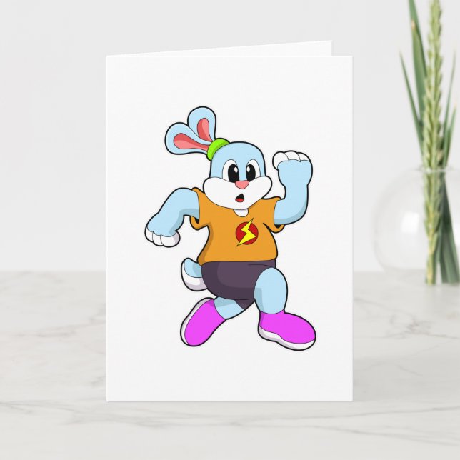 Rabbit at Running Card (Front)