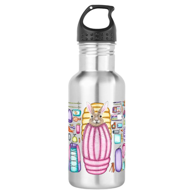 Rabbit backpacking gear spread waterbottle  532 ml water bottle (Front)