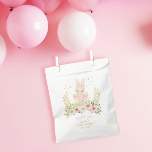 Rabbit Ballerina Bunny Girl Baby Shower Thank You Favour Bag