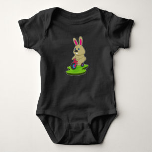 Rabbit Bicycle Baby Bodysuit