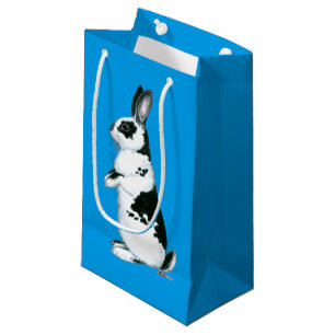 Rabbit:  Black and White Small Gift Bag