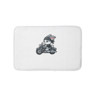 Rabbit Boba Tea Bubble Tea Kawaii Theme Cute Rabbi Bath Mat
