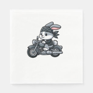 Rabbit Boba Tea Bubble Tea Kawaii Theme Cute Rabbi Napkin