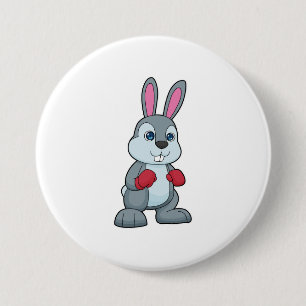 Rabbit Boxing Boxer Boxing gloves 3 Inch Round Button
