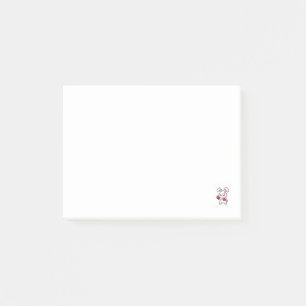 Rabbit Boxing Tall Enough for Your Shins Funny Post-it Notes