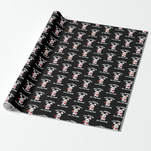 Rabbit Boxing Tall Enough for Your Shins Funny Wrapping Paper