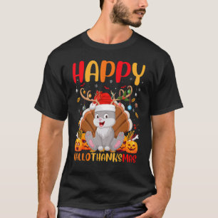 Rabbit Bunny Animal Happy Bunny Hellothanksmas T-Shirt