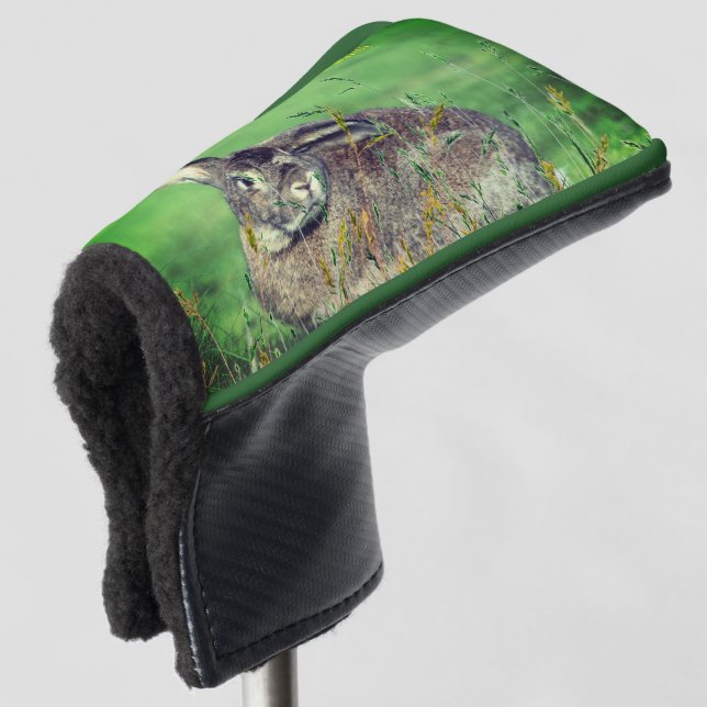 Rabbit Bunny Animal Trendy Golf Head Cover (3/4 Front)