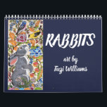 Rabbit Bunny Art Calendar Any Year Tuzi Williams<br><div class="desc">A collection of more colourful and lively rabbit artwork by artist Tuzi Williams!</div>