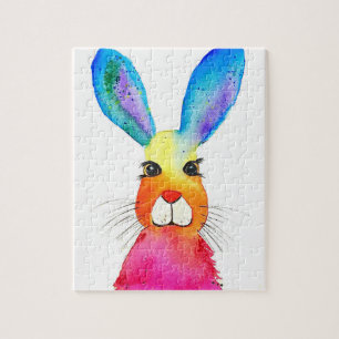 Rabbit Bunny Hare Easter Animal Wildlife Cute Jigsaw Puzzle