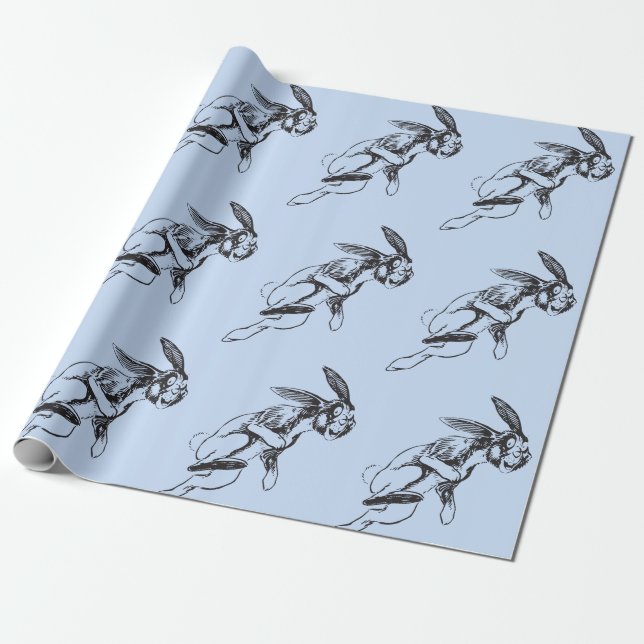 Rabbit Bunny Jack Rabbit Gift Wrap (Unrolled)