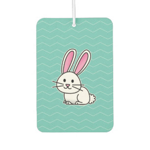 Rabbit bunny lucky white fluffy tail long ears air freshener