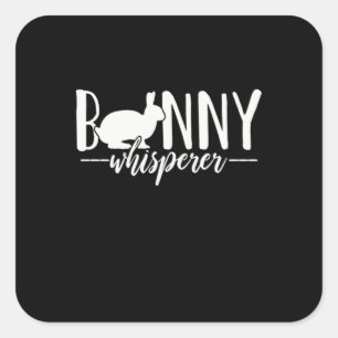 Rabbit Bunny Whisperer Square Sticker