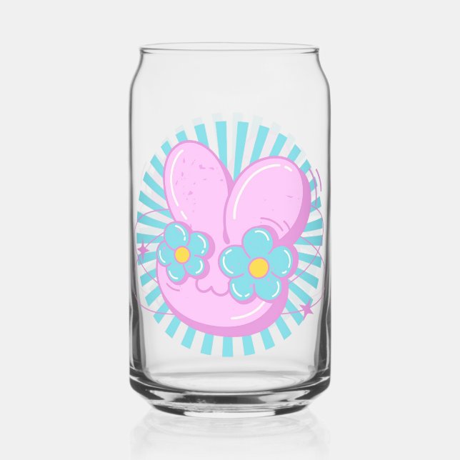 Rabbit Can Glass (Front)