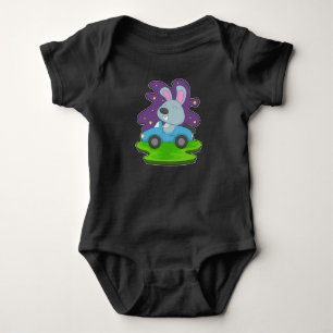 Rabbit Car Baby Bodysuit