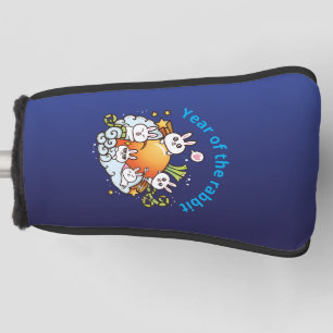 Rabbit carrot golf head cover