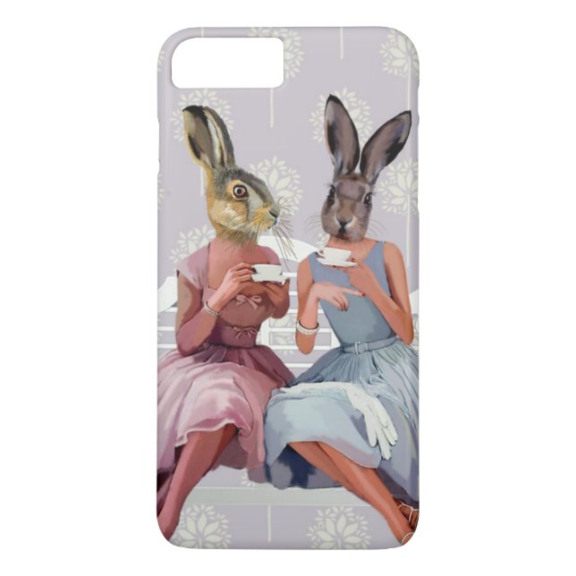 Rabbit Chat Case-Mate iPhone Case (Back)