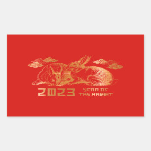 Rabbit Chinese Zodiac Lunar New Year Sticker