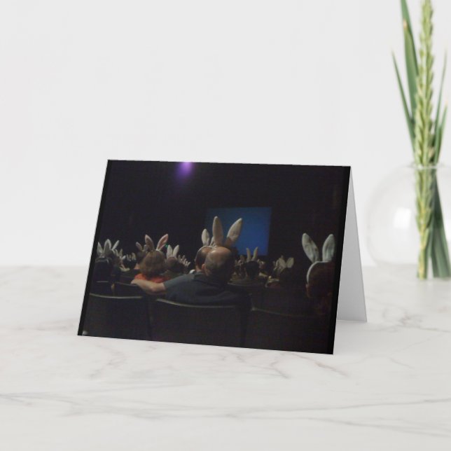 Rabbit Cinema Greeting Card (Front)