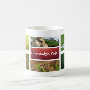 Rabbit Collage Photo Mug
