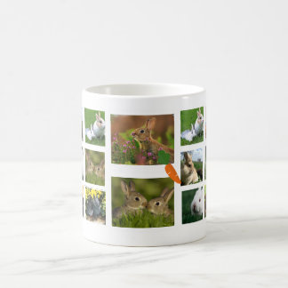 Rabbit Collage Photo Mug (Round)