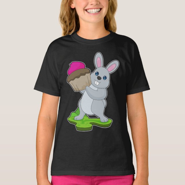 Rabbit Cupcake T-Shirt (Front)