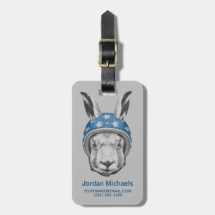 Rabbit Daredevil Add Your Name Luggage Tag