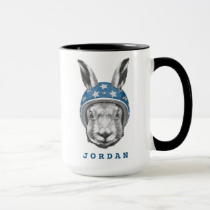 Rabbit Daredevil Add Your Name Mug