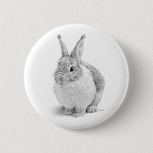 Rabbit Day 2 Inch Round Button